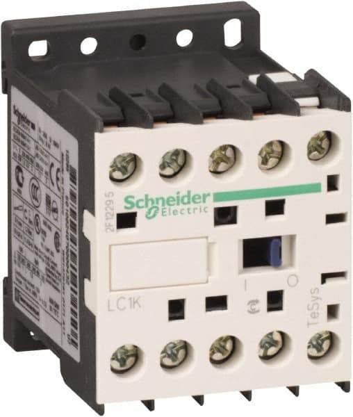 Schneider Electric - 3 Pole, 480 Coil VAC at 50/60 Hz, 6 Amp at 440 VAC, Nonreversible IEC Contactor - BS 5424, CSA, IEC 60947, NF C 63-110, RoHS Compliant, UL Listed, VDE 0660 - Best Tool & Supply