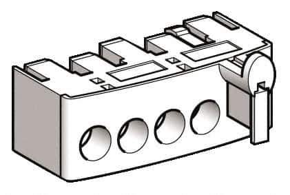 Schneider Electric - Starter Control Terminal Block - For Use with LU2BA0, LU2BB0, LU2MB0, LU6MB0, TeSys U - Best Tool & Supply