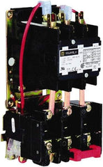 Square D - 2 Pole, 30 Amp Inductive Load, 110 Coil VAC at 50 Hz and 120 Coil VAC at 60 Hz, Definite Purpose Contactor - Phase 1 Hp:  2 at 115 VAC, 5 at 230 VAC, Open Enclosure - Best Tool & Supply