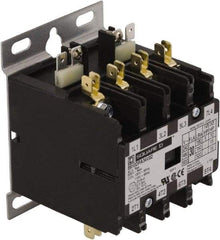 Square D - 4 Pole, 20 Amp Inductive Load, 24 Coil VAC at 50/60 Hz, Definite Purpose Contactor - Phase 1 and Phase 3 Hp:  1.5 at 115 VAC, 3 at 230 VAC, 7.5 at 230 VAC, 7.5 at 460 VAC, 7.5 at 575 VAC, 30 Amp Resistive Rating, CE, CSA, UL Listed - Best Tool & Supply