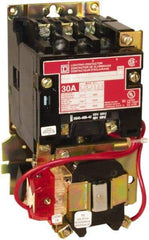 Square D - No Enclosure, 3 Pole, Mechanically Held Lighting Contactor - 30 A (Tungsten), 277 VAC at 60 Hz - Best Tool & Supply