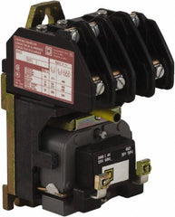 Square D - No Enclosure, 3 Pole, Electrically Held Lighting Contactor - 20 A (Tungsten), 30 A (Fluorescent), 440 VAC at 50 Hz, 480 VAC at 60 Hz, 3NO Contact Configuration - Best Tool & Supply