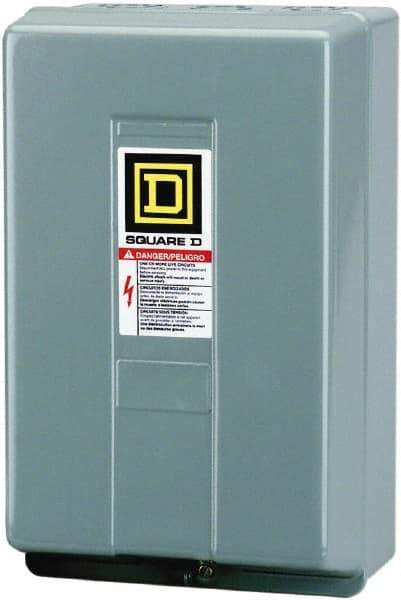 Square D - 1 NEMA Rated, 4 Pole, Electrically Held Lighting Contactor - 100 A (Tungsten), 110 VAC at 50 Hz, 120 VAC at 60 Hz - Best Tool & Supply