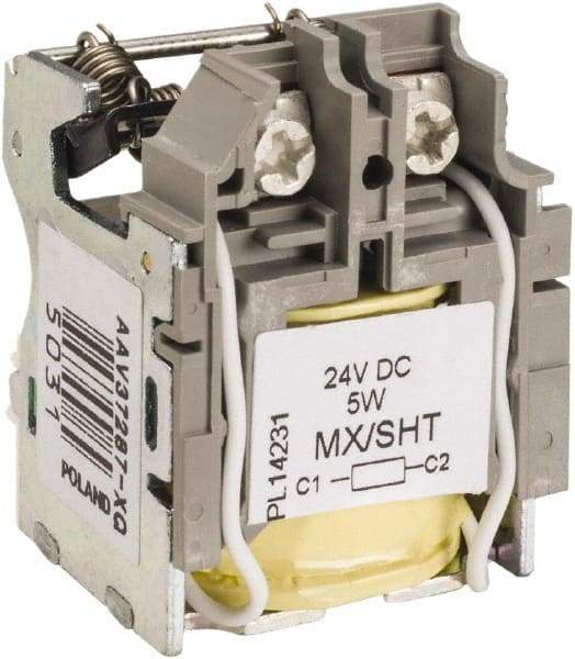 Square D - Circuit Breaker Shunt Trip - 24 VDC Control Voltage, Use with H Frame Circuit Breaker, J Frame Circuit Breaker, L Frame Circuit Breaker - Best Tool & Supply