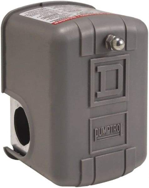 Square D - 1 and 3R NEMA Rated, 30 to 50 psi, Electromechanical Pressure and Level Switch - Adjustable Pressure, 575 VAC, L1-T1, L2-T2 Terminal, For Use with Square D Pumptrol - Best Tool & Supply