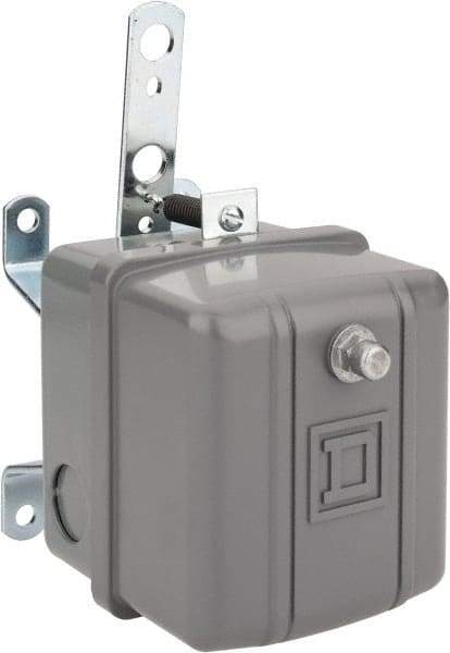 Square D - 1 NEMA Rated, DPST, Float Switch Pressure and Level Switch - 575 VAC, Line-Load-Load-Line Terminal - Best Tool & Supply