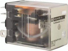 Square D - Electromechanical Plug-in General Purpose Relay - 10 Amp at 240 VAC, DPDT, 24 VDC - Best Tool & Supply