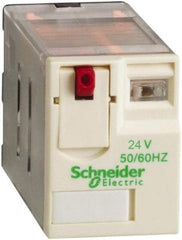 Schneider Electric - 3,750 VA Power Rating, Electromechanical Plug-in General Purpose Relay - 15 Amp at 250 VAC & 28 VDC, 2CO, 24 VAC - Best Tool & Supply