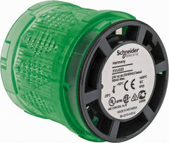 Schneider Electric - LED Lamp, Green, Steady, Stackable Tower Light Module - 24 VAC/VDC, 40 Milliamp, IP65 Ingress Rating, Base Mount - Best Tool & Supply