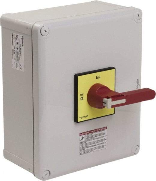 Square D - 3 Phase, 3 Pole, 1 & 12, Enclosed Cam & Disconnect Switch - PVC - Best Tool & Supply