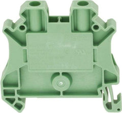 Schneider Electric - 1 Pole, 1,000 Volt, 32 Amp, -40 to 266°F, DIN Rail Mount, Polyamide Passthrough Terminal Block - 2 Contacts, 26 to 10 AWG Compatibility, 47-1/2mm High - Best Tool & Supply