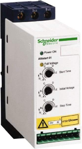 Schneider Electric - 12 Amp, 120 Coil VAC, 50/60 Hz, IEC Motor Starter - 3 Phase Hp: 7.5 - Best Tool & Supply