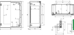 Schneider Electric - Polyester Standard Enclosure Hinge Cover - NEMA 13, 4X, 430mm Wide x 530 mm High x 200mm Deep, Impact Resistant - Best Tool & Supply