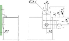 Schneider Electric - Electrical Enclosure Stainless Steel Wall Mount Lug - For Use with CRN Wall Mounting Steel Enclosure/S3X Stainless Steel Wall Mounting Enclosure, RoHS Compliant - Best Tool & Supply