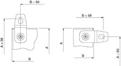 Schneider Electric - Electrical Enclosure Steel Wall Mount Lug - For Use with CNR Wall Mounting Steel Enclosure, RoHS Compliant - Best Tool & Supply