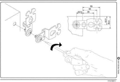 Schneider Electric - Electrical Enclosure Steel Wall Mount Lug - For Use with CRNG Wall Mounting Steel Enclosure/S3D Wall Mounting Steel Enclosure, RoHS Compliant, Includes Mounting Screw & Pre-Mounted Sealing Gasket - Best Tool & Supply