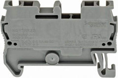 Schneider Electric - 1 Pole, 800 Volt, 24 Amp, -40 to 266°F, DIN Rail Mount, Polyamide Passthrough Terminal Block - 2 Contacts, 28 to 12 AWG Compatibility, 36-1/2mm High - Best Tool & Supply