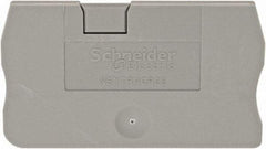 Schneider Electric - 2.2mm High, Terminal Block End Cover - Use with NSYT Terminal Blocks - Best Tool & Supply