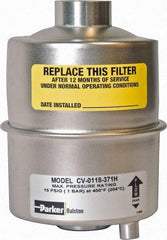 Parker - 1/2 NPT Air Compressor Inlet Filter - 3 CFM, 2.9" Diam x 4.4" High, Use with Welch Pump Models #1400, 1405, 8907 - Best Tool & Supply