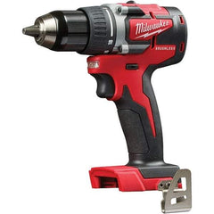 Milwaukee Tool - 18 Volt 1/2" Chuck Pistol Grip Handle Cordless Drill - 0-1800 RPM, Single-Sleeve Ratcheting Chuck, Reversible, Lithium-Ion Batteries Not Included - Best Tool & Supply