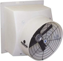 Schaefer Ventilation Equipment - 24" Blade, Direct Drive, 1/2 hp, 5,300 CFM, TEAO Exhaust Fan - 29-1/2" Opening Height x 29" Opening Width, 4.8/2.4 Amp, 115/230 Volt, 1 Speed, Single Phase - Best Tool & Supply