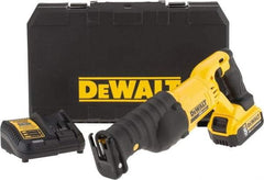 DeWALT - 20V, 0 to 3,000 SPM, Cordless Reciprocating Saw - 1-1/8" Stroke Length, 19-1/4" Saw Length, 1 Lithium-Ion Battery Included - Best Tool & Supply