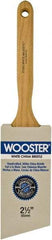 Wooster Brush - 2-1/2" Angled Hog Sash Brush - 3-3/16" Bristle Length, 7-7/8" Maple Fluted Handle - Best Tool & Supply