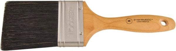 Wooster Brush - 3" Flat Hog Varnish Brush - 3-7/16" Bristle Length, 5-1/8" Maple Beavertail Handle - Best Tool & Supply