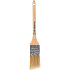 Wooster Brush - 1-1/2" Angled Synthetic Sash Brush - 2-3/16" Bristle Length, 8" Maple Rattail Handle - Best Tool & Supply