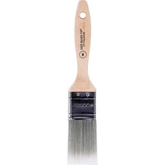 Wooster Brush - 1-1/2" Flat Synthetic Varnish Brush - 2-7/16" Bristle Length, 6-3/8" Wood Beavertail Handle - Best Tool & Supply