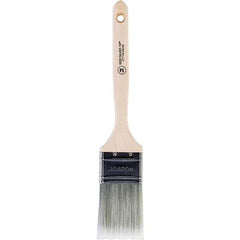 Wooster Brush - 2" Flat Synthetic Sash Brush - 2-11/16" Bristle Length, 7-3/4" Wood Fluted Handle - Best Tool & Supply