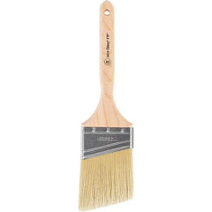 Wooster Brush - 3" Angled Synthetic Sash Brush - 3-3/16" Bristle Length, 7-7/8" Maple Fluted Handle - Best Tool & Supply