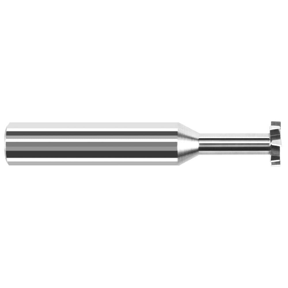 Harvey Tool - 3/8" Cut Diam, 3/32" Cut Width, 3/8" Shank, Staggered-Tooth Woodruff Keyseat Cutter - Exact Industrial Supply