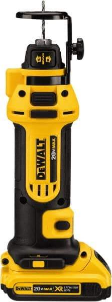 DeWALT - 1/4 and 1/8 Inch Collet, 2,600 RPM, Spiral Saw - 20 Volts, 2 Batteries, Charger Included - Best Tool & Supply