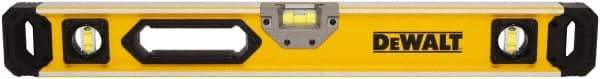 DeWALT - Magnetic 78" Long 3 Vial Box Beam Level - Aluminum, Yellow - Best Tool & Supply