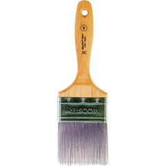 Wooster Brush - 3" Flat Synthetic Varnish Brush - 3-3/16" Bristle Length, 6-1/2" Maple Beavertail Handle - Best Tool & Supply