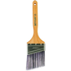 Wooster Brush - 3" Angled Synthetic Sash Brush - 3-3/16" Bristle Length, 7.88" Maple Fluted Handle - Best Tool & Supply