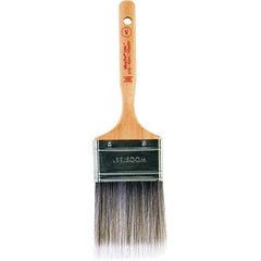 Wooster Brush - 2-1/2" Flat Nylon/Polyester Varnish Brush - 2-15/16" Bristle Length, 6-1/4" Maple Dowel Handle - Best Tool & Supply