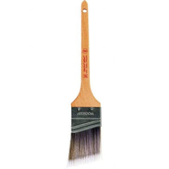 Wooster Brush - 2" Angled Nylon/Polyester Sash Brush - 2-7/16" Bristle Length, 8" Maple Rattail Handle - Best Tool & Supply