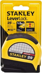 Stanley - 25' x 1" Tape Measure - 1/16" Graduation - Best Tool & Supply