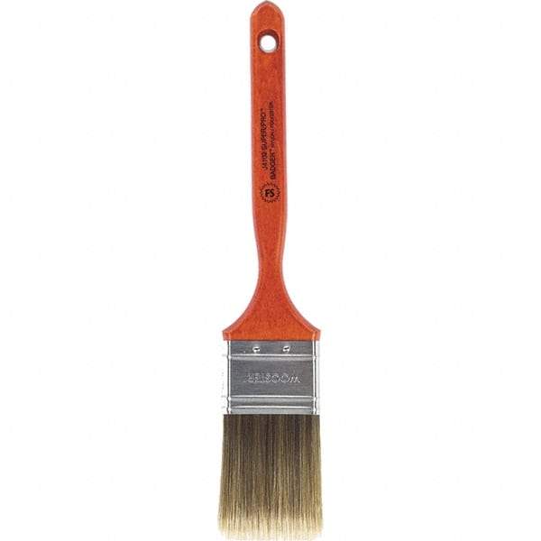 Wooster Brush - 2" Flat Nylon/Polyester Sash Brush - 2-11/16" Bristle Length, 7-3/16" Wood Fluted Handle - Best Tool & Supply