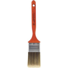 Wooster Brush - 2" Flat Nylon/Polyester Sash Brush - 2-11/16" Bristle Length, 7-3/16" Wood Fluted Handle - Best Tool & Supply