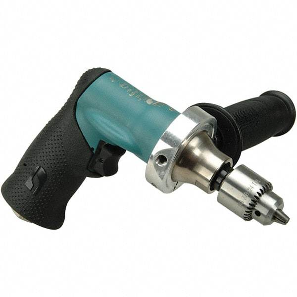 Dynabrade - 1/4" Keyed Chuck - Pistol Grip Handle, 1,000 RPM, 0.4 hp, 90 psi - Best Tool & Supply