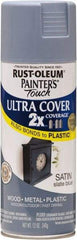 Rust-Oleum - Slate (Color), Satin, Enamel Spray Paint - 8 Sq Ft per Can, 12 oz Container, Use on Multipurpose - Best Tool & Supply