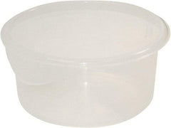 Rubbermaid - Round, Clear Polypropylene Food Storage Container - 7.6" High x 10" Wide - Best Tool & Supply