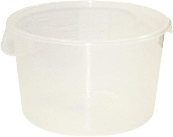 Rubbermaid - Round, Clear Polypropylene Food Storage Container - 8.1" High x 13.1" Wide - Best Tool & Supply