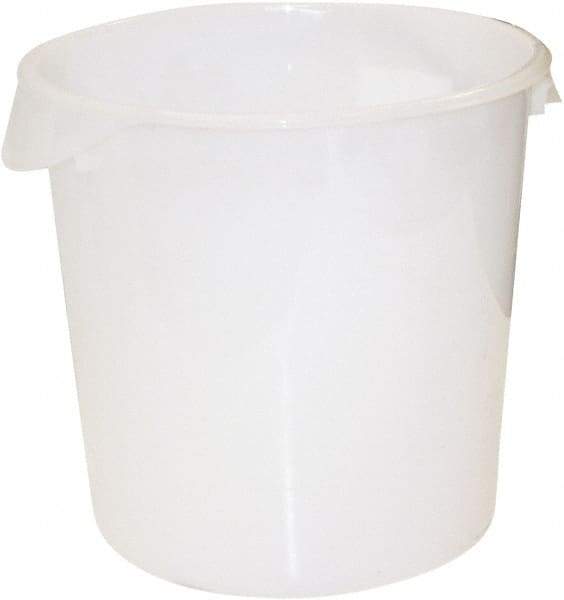 Rubbermaid - Round, White Polyethylene Food Storage Container - 11.9" High x 13.1" Wide - Best Tool & Supply