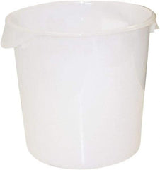 Rubbermaid - Round, White Polyethylene Food Storage Container - 11.9" High x 13.1" Wide - Best Tool & Supply