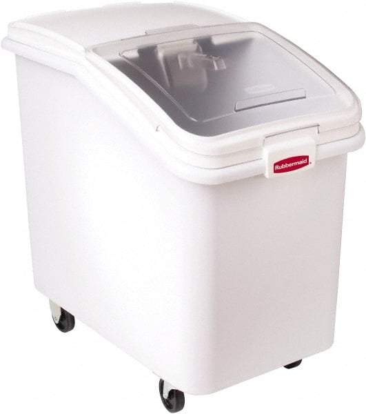 Rubbermaid - Rectangular, White Polypropylene Food Bin - 28" High x 18" Wide x 29.8" Long - Best Tool & Supply