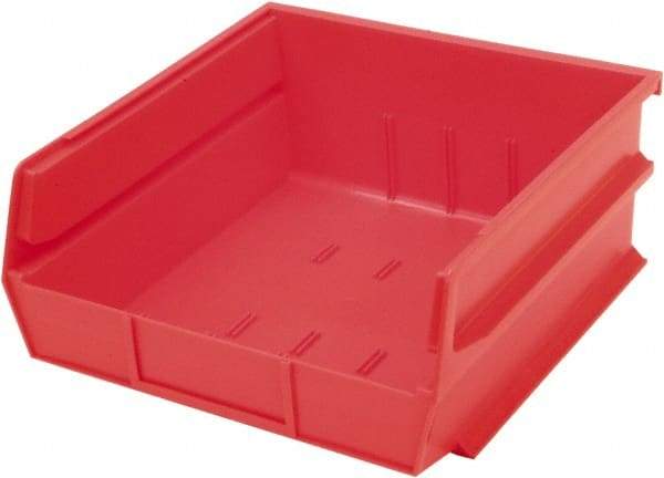 Triton - 10-7/8" Deep, Red Polypropylene Hopper Stacking Bin - 5" High x 11" Wide x 10-7/8" Long - Best Tool & Supply